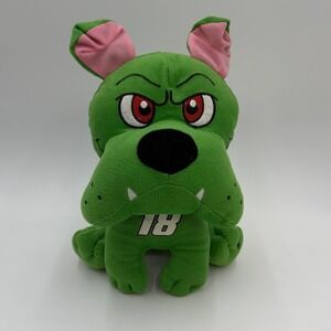 Kyle Busch 18 Green Dog Plush Toy NASCAR Racing Collectible Stuffed‎ Animal